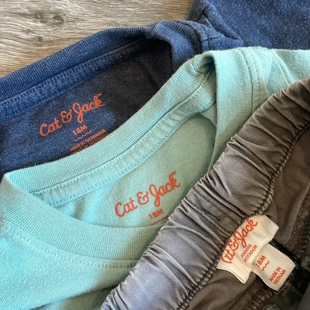 Cat & Jack baby boys matching sets